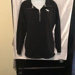 VICTORIAS SECRET HALF ZIP SWEATSHIRT
